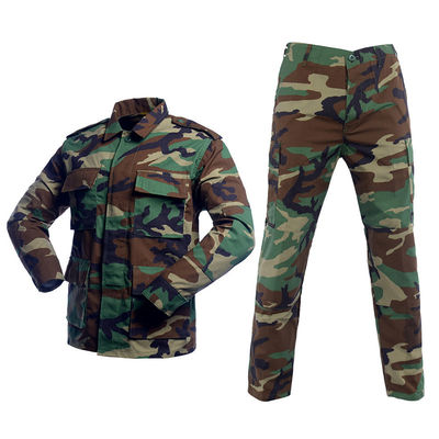 Личный рипстоп T/C 65% полиэстер 35% хлопок BDU костюм черный Нет логотипов