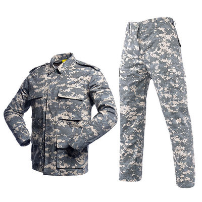 Личный рипстоп T/C 65% полиэстер 35% хлопок BDU костюм черный Нет логотипов