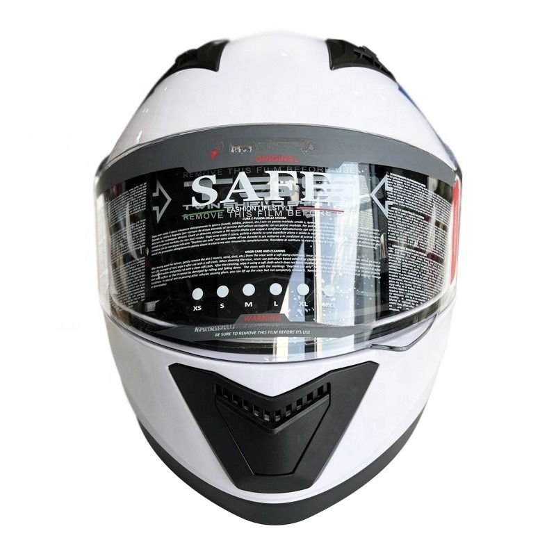 Шлем для езды на мотоцикле ABS Full Face Shield для универсального сезона без узора